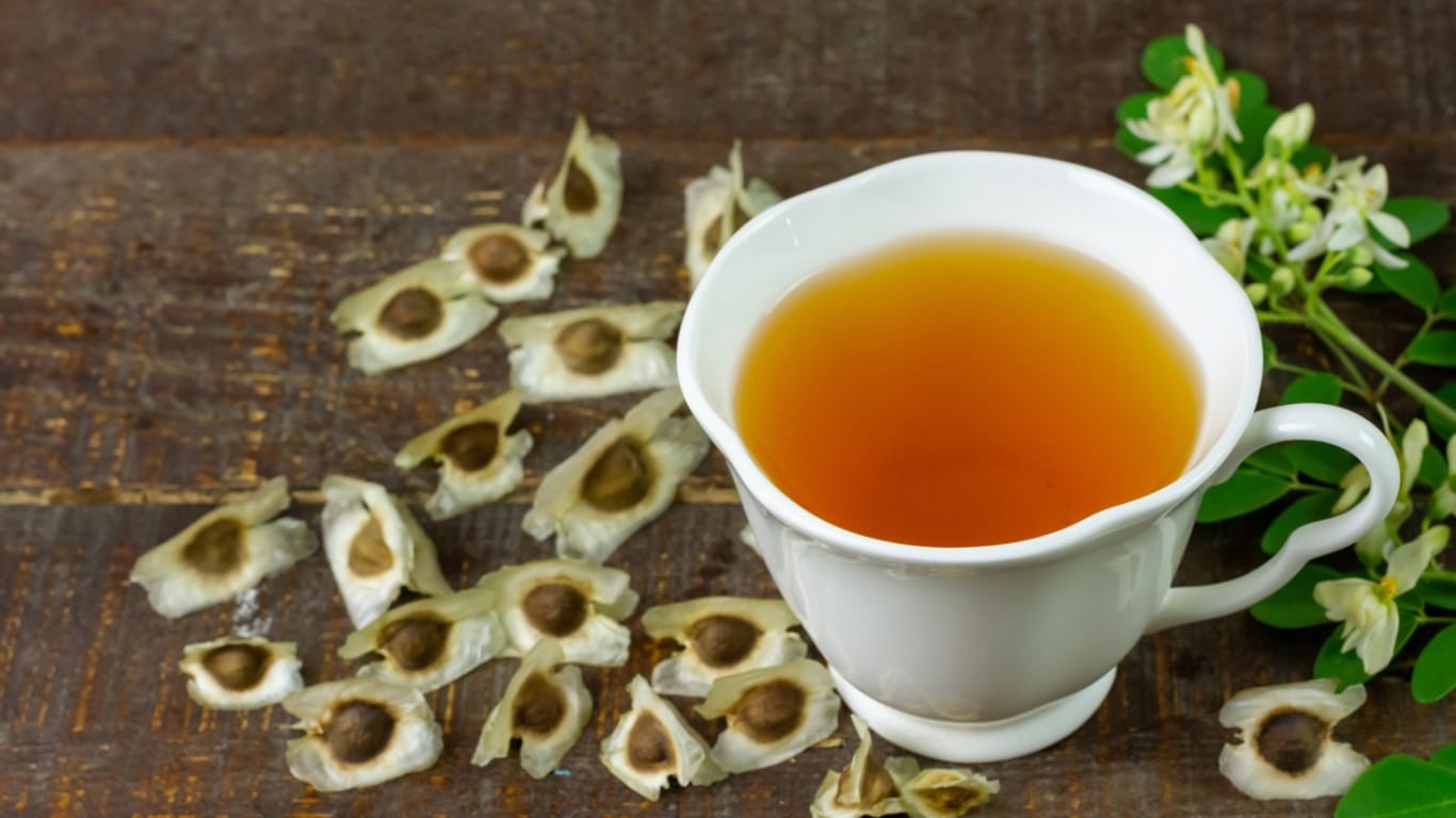Moringa tea, flowers, seeds - Made with DesignCap Moringa tea, seeds, flowers