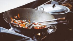 cooked vegetables